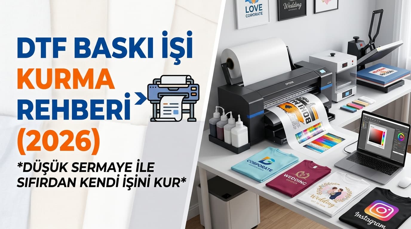 DTF Makinesi ile Baskı İşi Kurmak